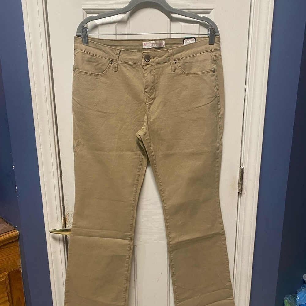 Nobo No Boundaries size 15 Jr uniform khaki pants high waist
